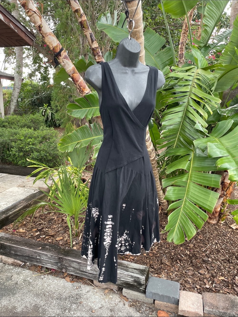 Luna luz , wrap style tie-dye, asymmetric dress